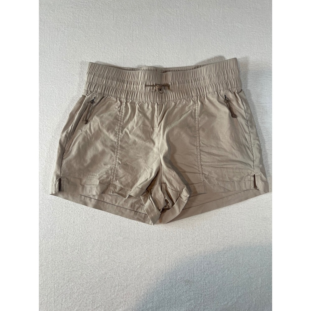 Avalanche Outdoor Supply Co Tan Hiking Shorts Womens Small Khaki Elastic Waist